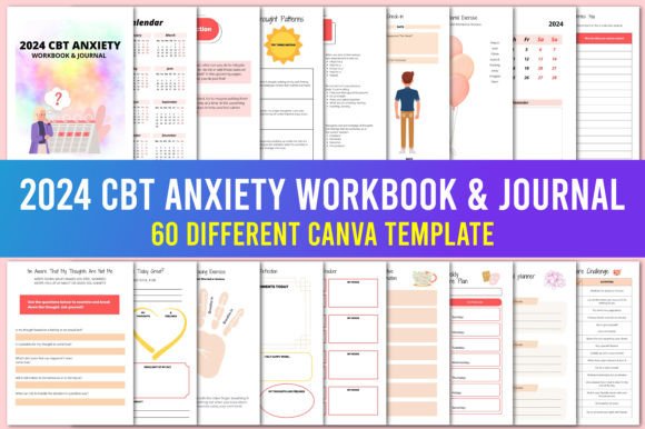 Download 2024 CBT Anxiety Workbook &amp; Journal - Journal Collection