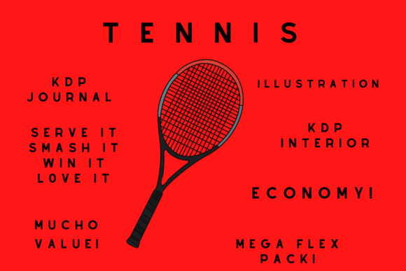 Download Tennis Racquet KDP Journal Pack - Journal Collection