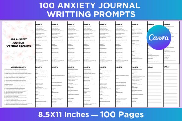 Download 100 Anxiety Journal Writing Prompts - Journal Collection