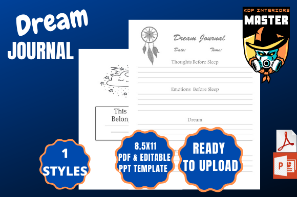 Download Dream Journal (ready to Upload) - Journal Collection