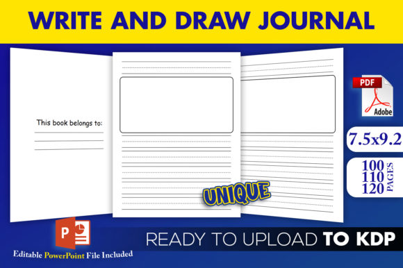 Download Write and Draw Kids Journal KDP Interior - Journal Collection