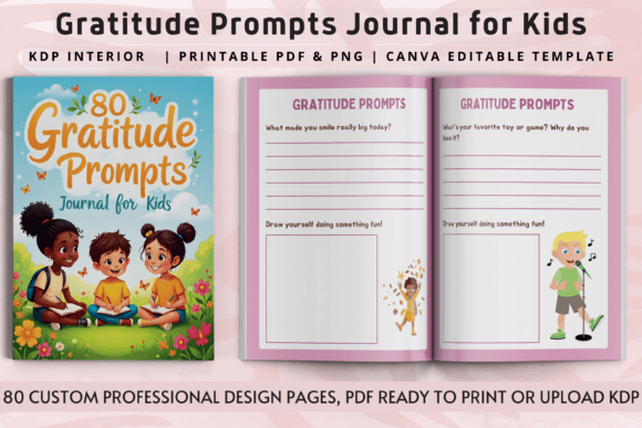 Download Gratitude Prompts Journal for Kids - Journal Collection
