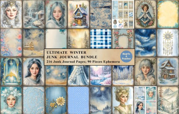 Download Ultimate Winter Junk Journal Bundle - Journal Collection