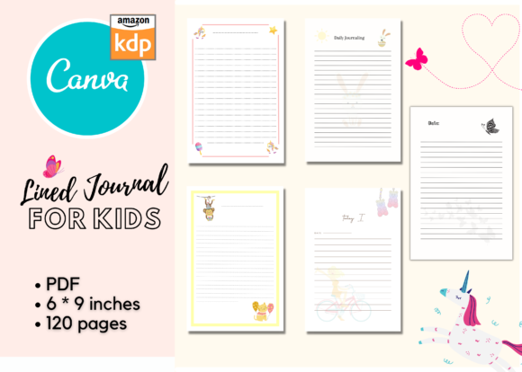 Download Lined Journals / Notebooks for Kids - Journal Collection