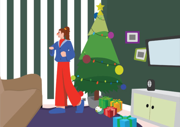 Download Winter House People Illustration #369 - House Collection