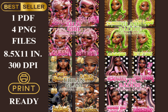 Download Ultimate Glam Journal Covers Bundle - Journal Collection