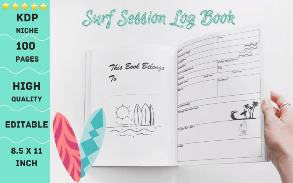 Download Surf Session Log Book, Surfing Journal - Journal Collection