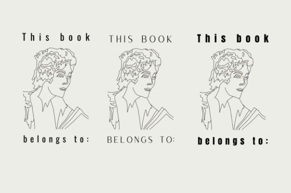 Download Woman Reading - This Book Belongs to - Premium Resources
