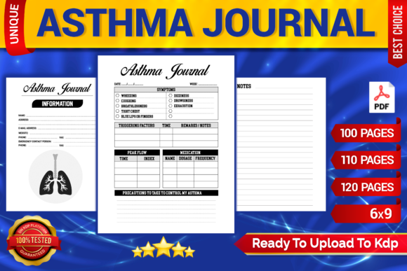 Download Asthma Journal KDP Interior Printable - Journal Collection