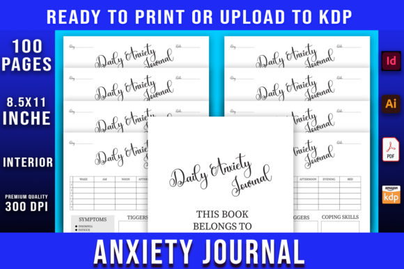 Download Daily Anxiety Journal Kdp Interior - Journal Collection