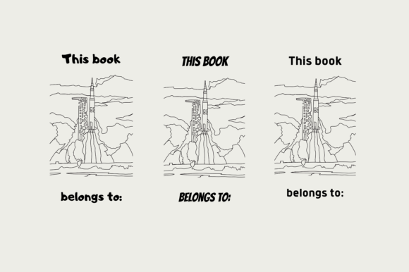 Download Rocket Launch This Book Belongs to Pages - Premium Bundle