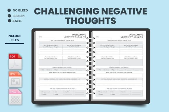 Download Challenge Negative Thoughts Kdp Journal - Journal Collection