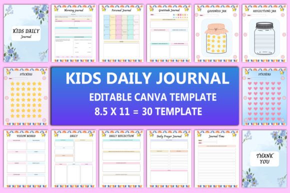 Download Editable Kids Daily Journal Interior - Journal Collection