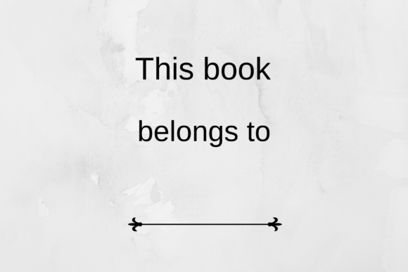 Download Plain Simple This Book Belongs to Pages - Premium Bundle
