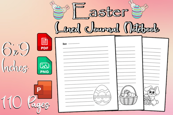 Download Easter Lined Journal - Ready to Upload - Journal Collection