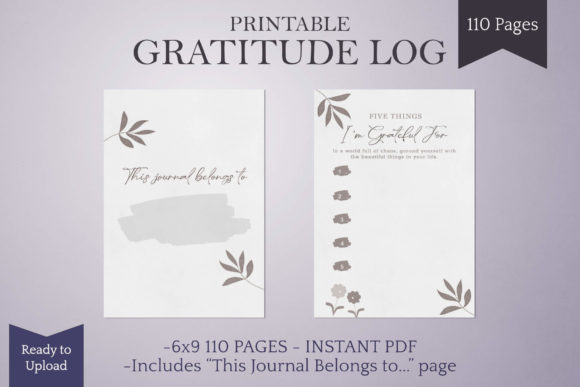 Download Gratitude Journal Ready to Upload KDP - Journal Collection
