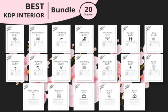 Download Best 20 KDP Journal Interior Bundle - Journal Collection