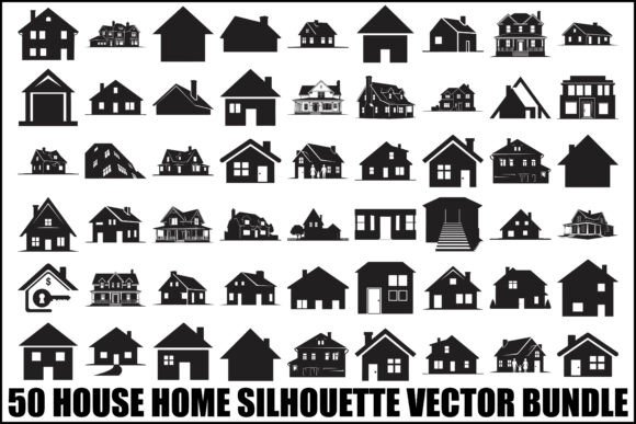 Download House Home Silhouette Vector Bundle - Premium Resources